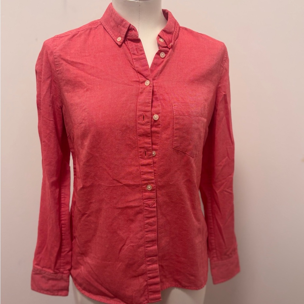 GAP Pink Long Sleeve Button Down Shirt